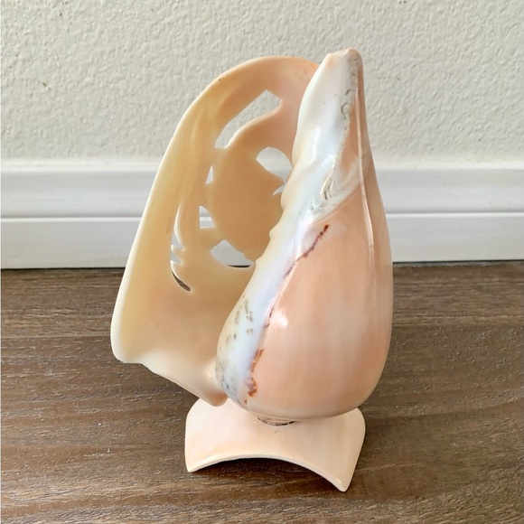 Vintage Large Hand Carving Figurine Shell 6 Inch - Picture 4 of 10